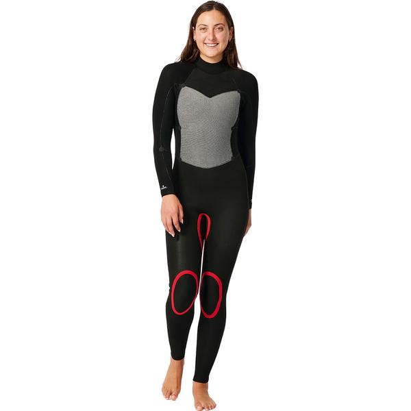 Rip Curl Omega F 4/3mm Back Zip Ato De Mergulho 2026 Para Mulher 156WFS - Black